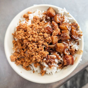 魚鬆 + 肉燥飯